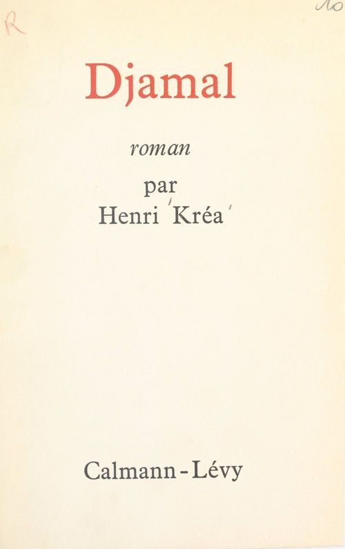 ebook cover of Djamal, by Henri Krea