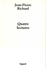 Couverture ebook de Quatre lectures, de Jean-Pierre Richard