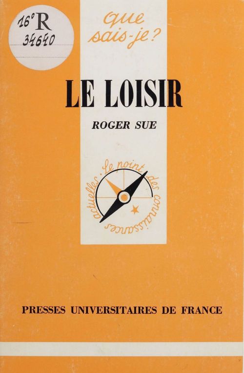Couverture ebook de Le Loisir, de Roger Sue