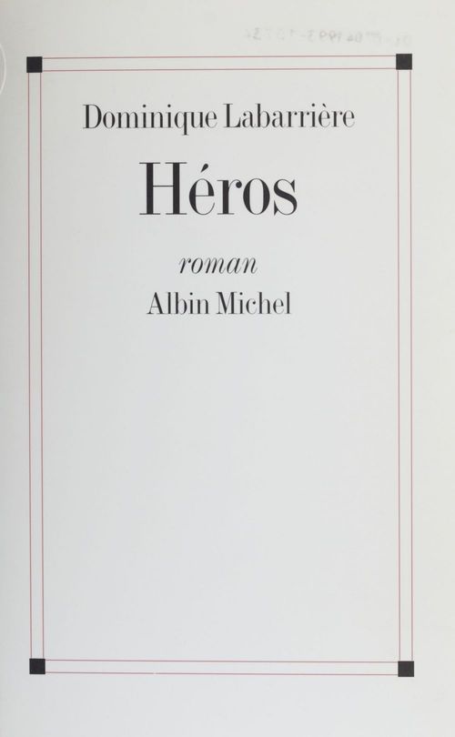 Couverture ebook de Héros, de Dominique Labarrière