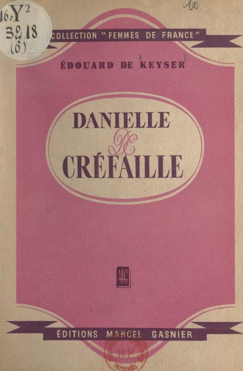 Couverture ebook de Danielle de Créfaille, de Edouard De Keyser
