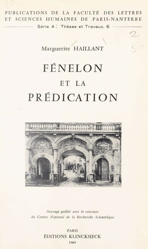 Couverture ebook de Fénelon et la prédication, de Marguerite Haillant