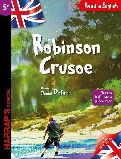 Couverture ebook de Robinson Crusoé 5e, de Collectif