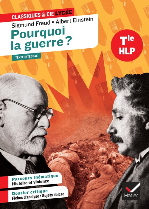 Couverture ebook de Pourquoi la guerre ? (Freud & Einstein), de Sigmund Freud, Alfred Einstein, Fabien Lamouche, Bérangère Touet