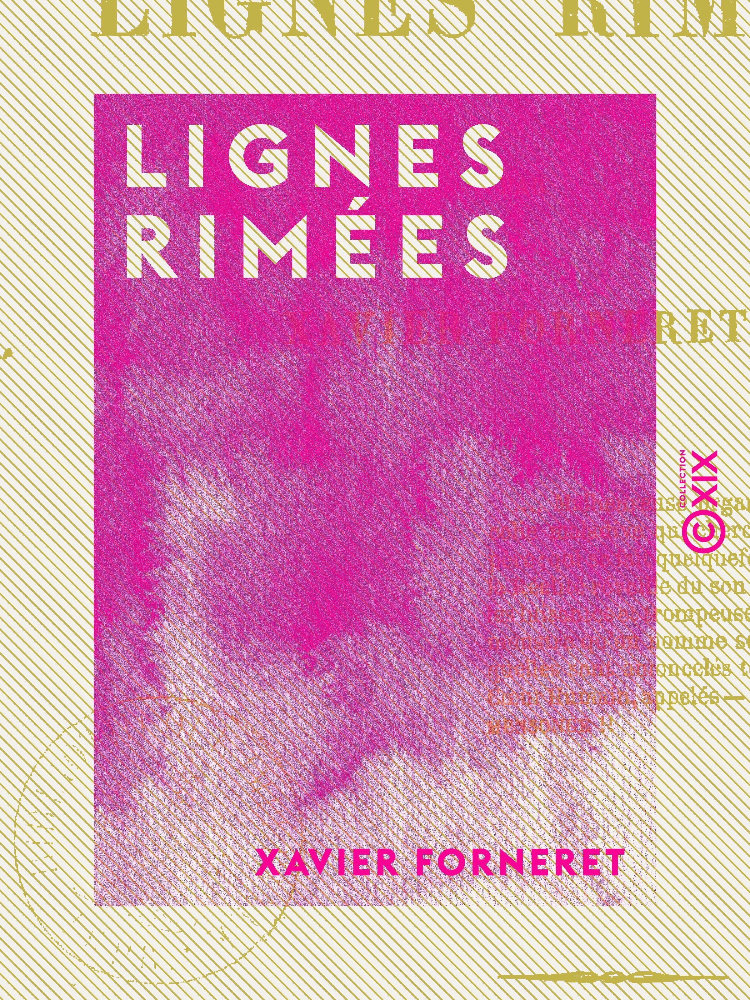 ebook cover of Lignes rimées, by Xavier Forneret