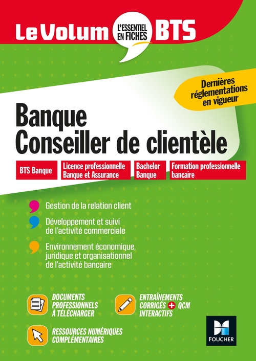 Couverture ebook de Volum'BTS - Banque, Conseiller de clientèle - Révision et entraînement, de Christophe Duchesne, Marie-Hélène Manczyk