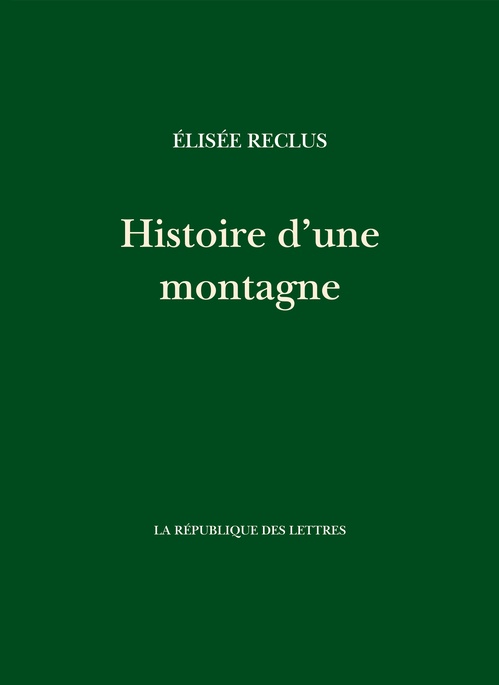 Couverture ebook de Histoire d'une montagne, de Elisée Reclus