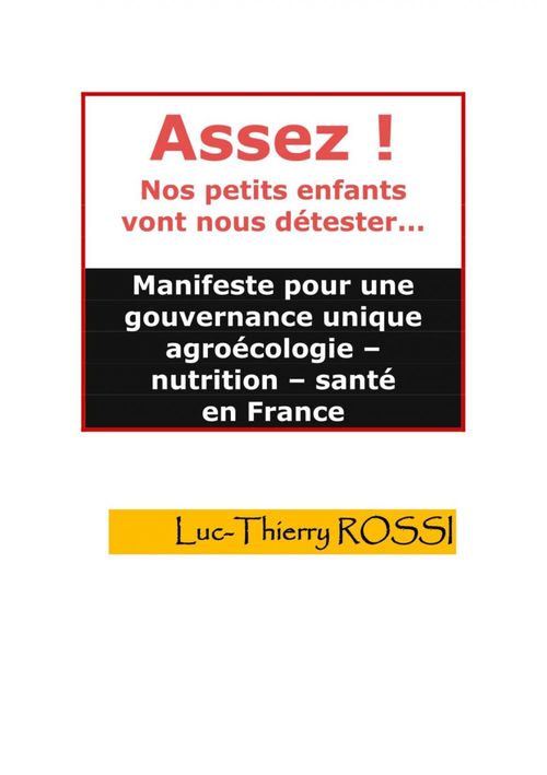 ebook cover of ASSEZ ! NOS PETITS ENFANTS VONT NOUS DÉTESTER, by Luc-Thierry Rossi