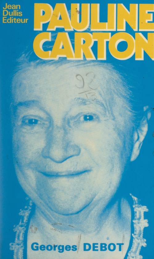 ebook cover of Pauline Carton, by Georges Debot