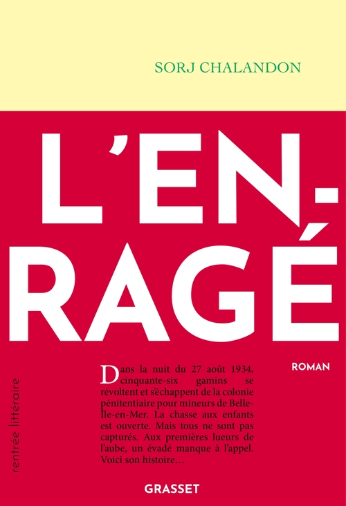 Couverture ebook de L'enragé, de Sorj Chalandon