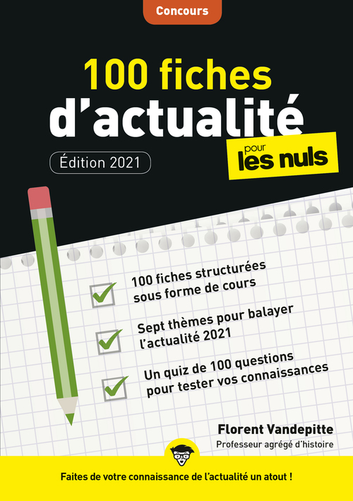 ebook cover of 100 fiches d'actualité pour les Nuls Concours, 3ème édition, by Florent Vandepitte