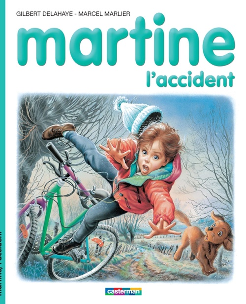 Couverture ebook de Martine, l'accident, de Gilbert Delahaye, Marcel Marlier