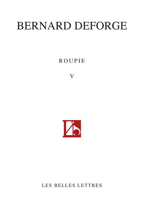 ebook cover of Roupie V, by Bernard Deforge