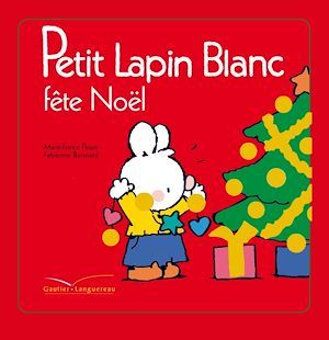 Couverture ebook de Petit lapin blanc fête Noël, de Marie-France Floury