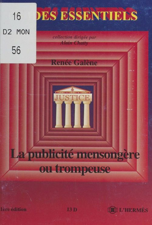 ebook cover of La Publicité mensongère, by Alain Chatty