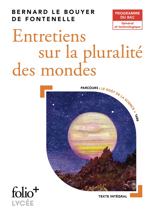 ebook cover of Entretiens sur la pluralité des mondes. BAC 2026, by Bernard Le Bouyer de Fontenelle