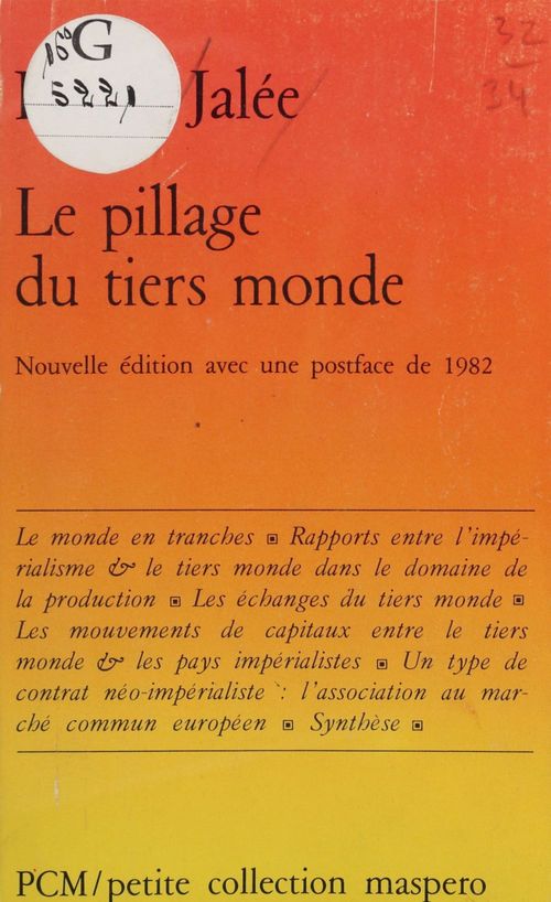 Couverture ebook de Le pillage du tiers monde, de Pierre Jalee