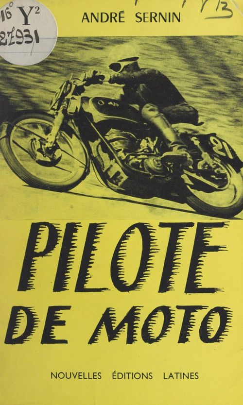 Couverture ebook de Pilote de moto, de Andre Sernin