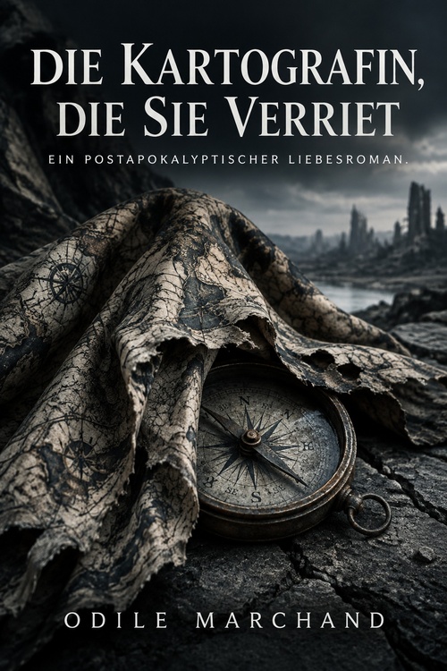 Couverture ebook de Die Kartografin, die sie verriet, de Odile Marchand