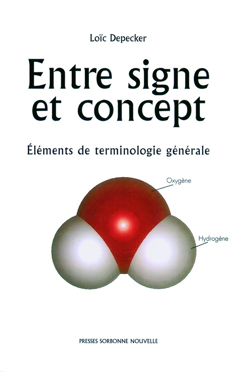 Couverture ebook de Entre signe et concept, de Loïc Depecker