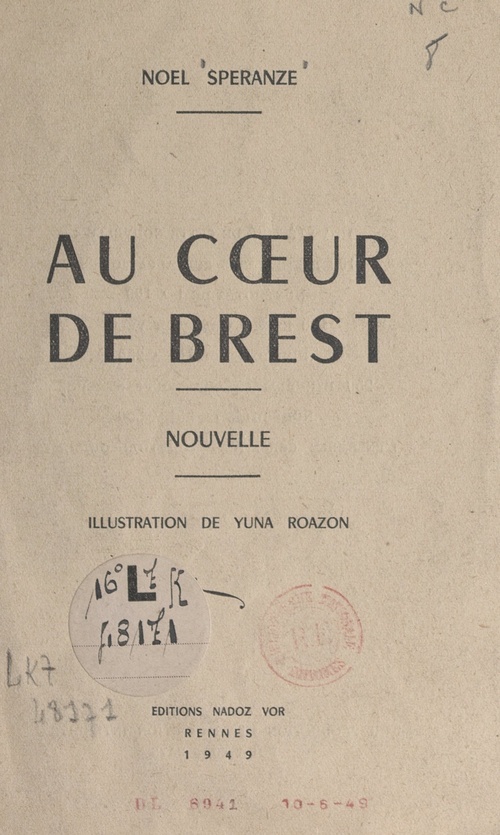 Couverture ebook de Au coeur de Brest, de Noel Speranze