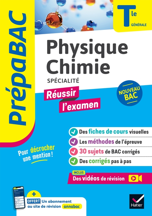 Couverture ebook de Prépabac Réussir l'examen - Physique-Chimie Tle générale (spécialité) - Bac 2027, de Nathalie Benguigui, Patrice Brossard, Joël Carrasco, Gaëlle Cormerais, Eric Langlois, Jacques Royer