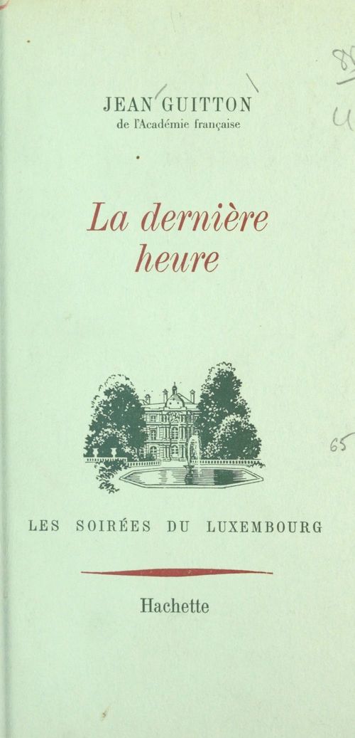 Couverture ebook de La dernière heure, de Jean Guitton