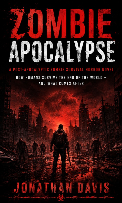 ebook cover of Zombie Apocalypse: A Post-apocalyptic Zombie Survival Horror Novel, by Jonathan Davis
