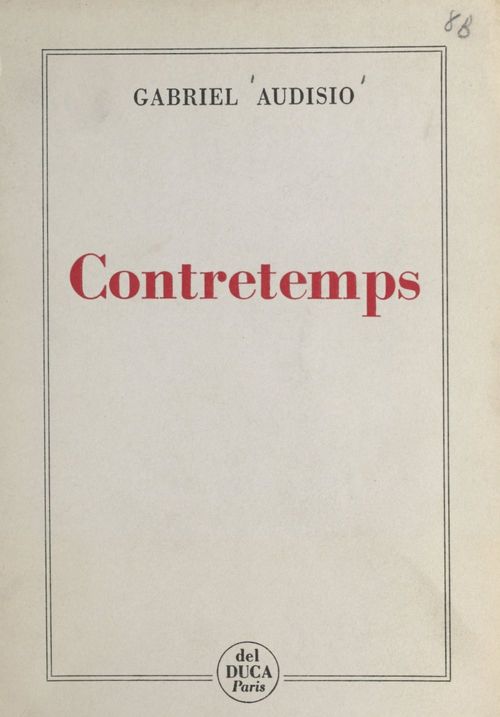 Couverture ebook de Contretemps, de Gabriel Audisio