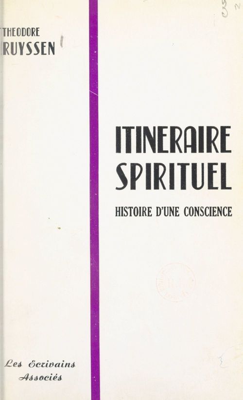 Couverture ebook de Itinéraire spirituel, de Theodore Ruyssen