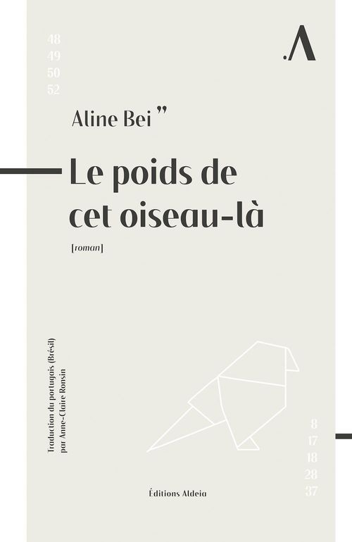Couverture ebook de Le poids de cet oiseau-là, de Aline Bei
