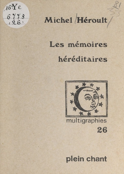 ebook cover of Les mémoires héréditaires, by Michel Heroult