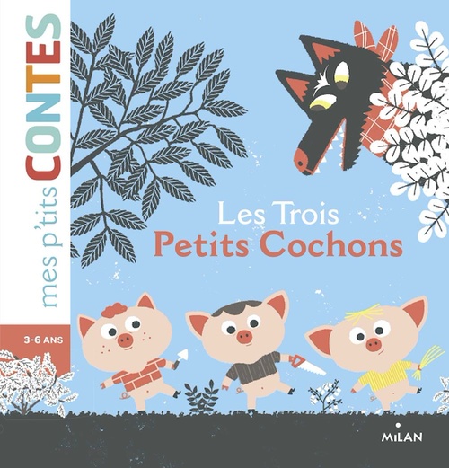 Couverture ebook de Les trois petits cochons, de Agnès Cathala