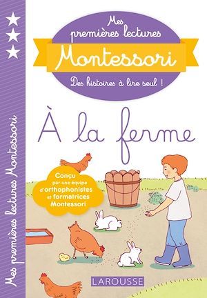 Couverture ebook de Mes premières lectures Montessori, à la ferme, de Collectif