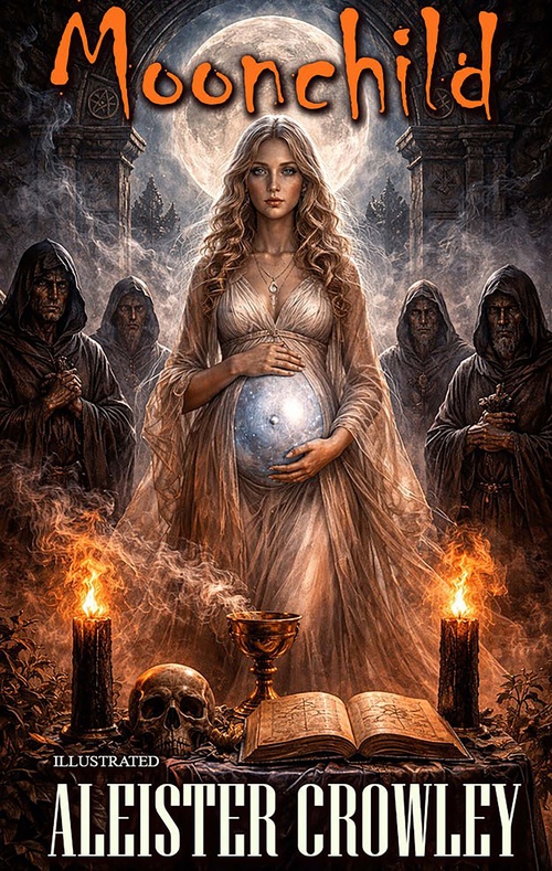 ebook cover of Moonchild. Illustrated, by Aleister Crowley