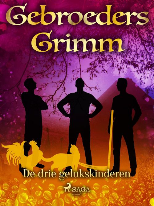 Couverture ebook de De drie gelukskinderen, de De Gebroeders Grimm