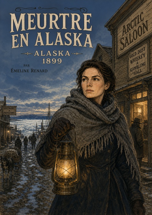 Couverture ebook de Meurtre en Alaska, de Émeline Renard