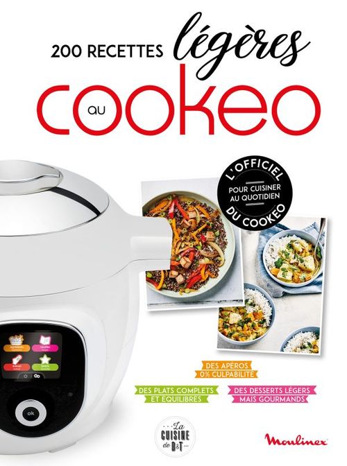 Couverture ebook de Cookeo : 200 recettes légères, de Collectif