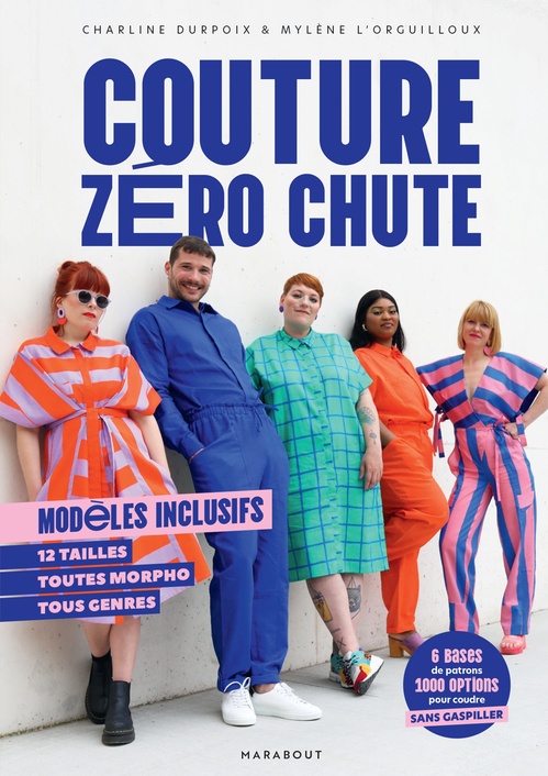 Couverture ebook de Couture zéro  chute, de Charline Durpoix, Mylène L'Orguilloux