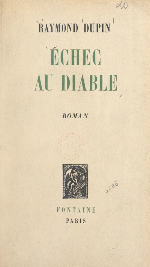 Couverture ebook de Échec au diable, de Raymond Dupin