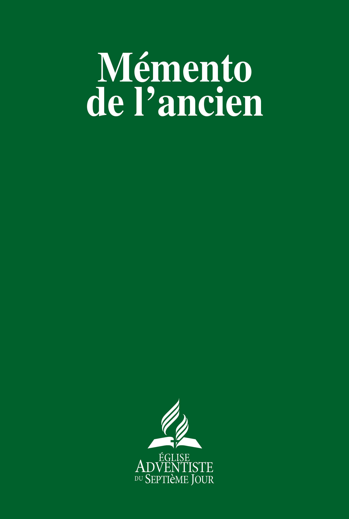 Couverture ebook de Mémento de l'ancien, de Association Pastorale De La Conference G