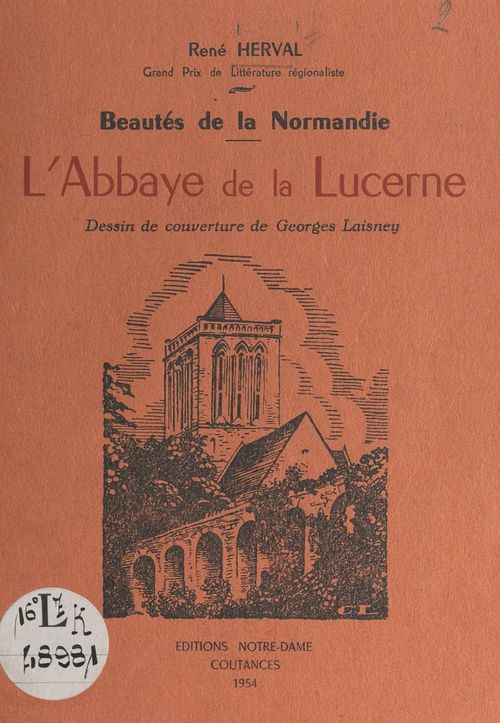Couverture ebook de Beautés de la Normandie : L'abbaye de la Lucerne, de Rene Herval