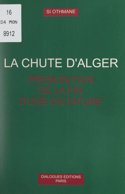 Couverture ebook de La chute d'Alger, de Si Othmane