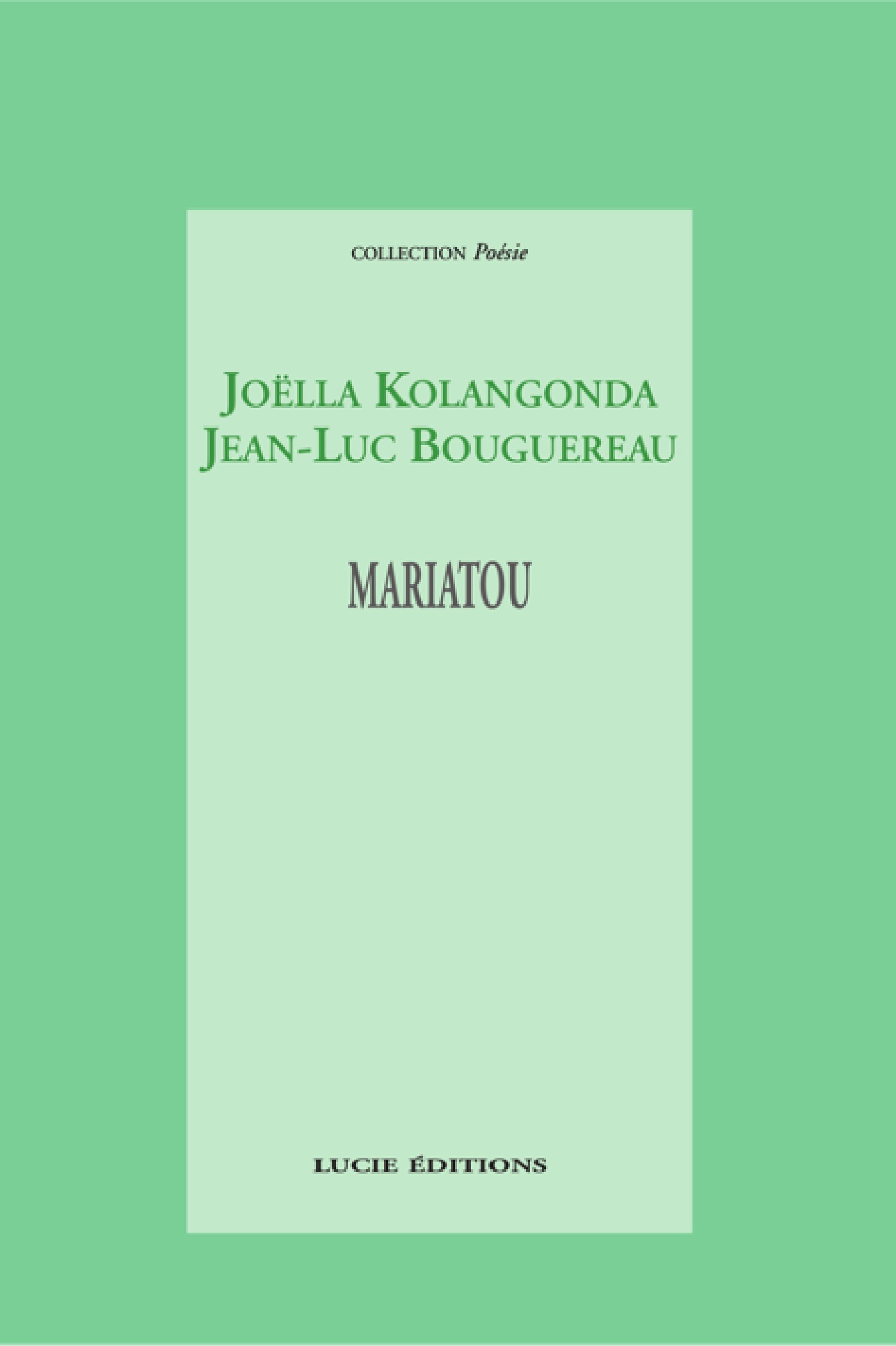 Couverture ebook de Mariatou, de Jean-luc Bouguereau, Joella Kolangonda