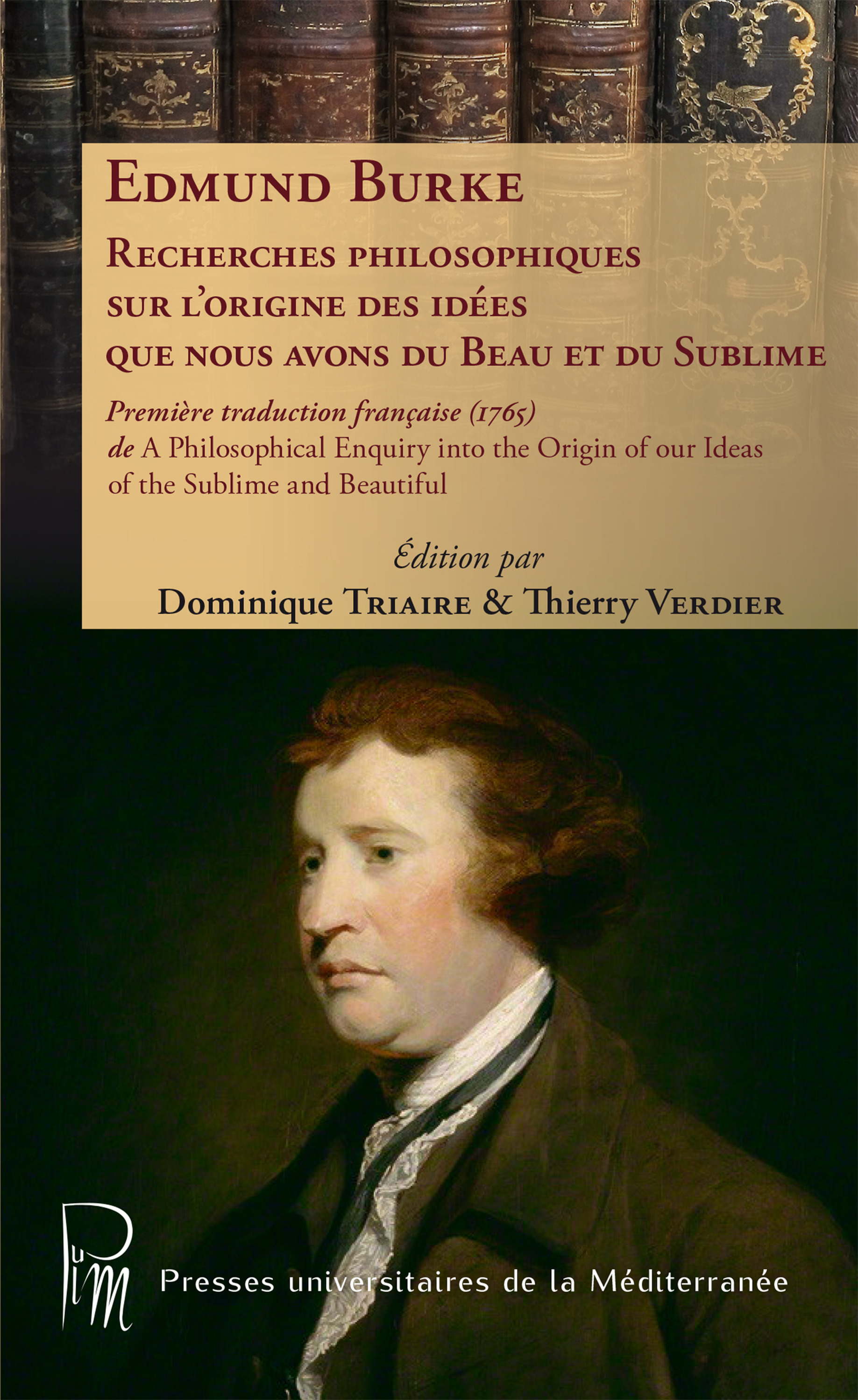 Couverture ebook de Recherches philosophiques sur l´origine des idées que nous avons du Beau et du Sublime, de Edmund Burke