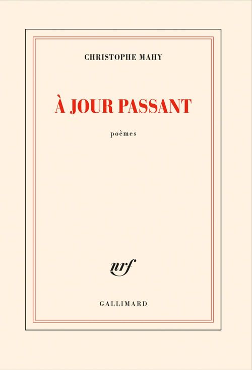 Couverture ebook de À jour passant, de Christophe Mahy