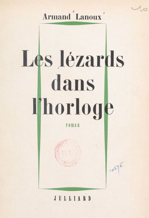 Couverture ebook de Les lézards dans l'horloge, de Armand Lanoux