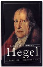 ebook cover of Hegel, by Jacques d' Hondt