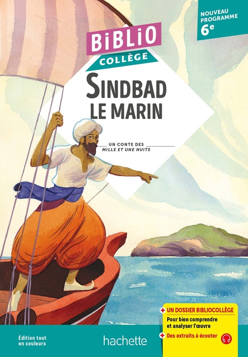 ebook cover of BiblioCollège, Sindbad le marin, Traduction Antoine Galland, by Raphaël Gauthey
