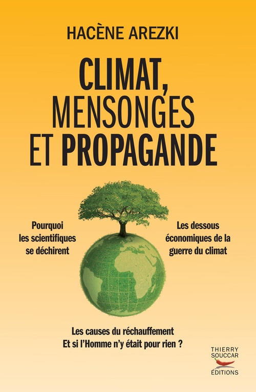 Couverture ebook de Climat, mensonges et propagande, de Arezki Hacene
